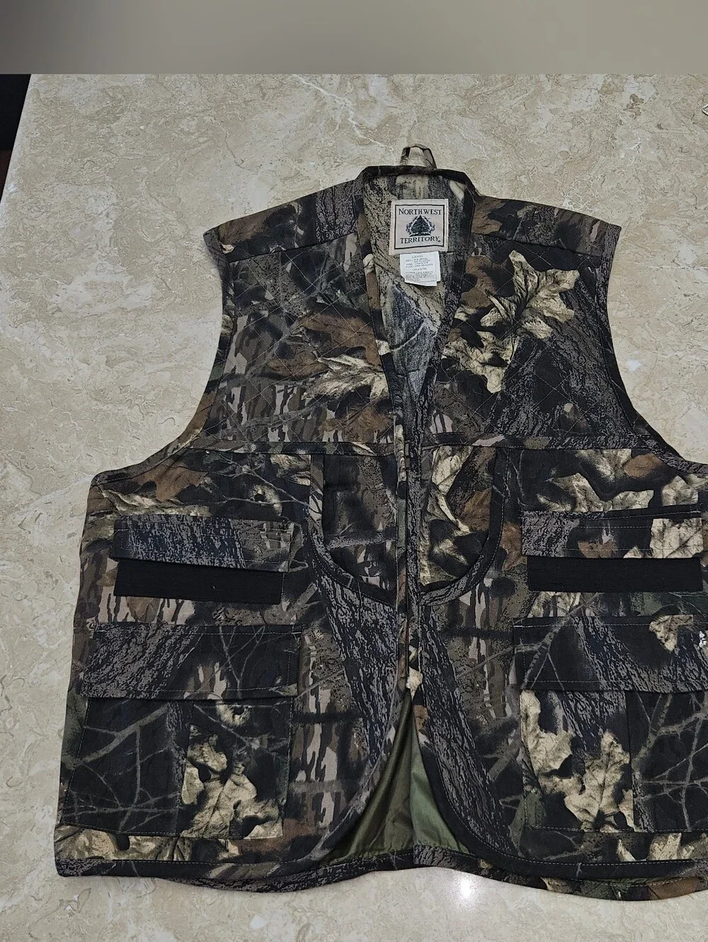 Northwest Territory Green and Brown Camo Hunting Vest